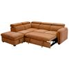 Rusto Corner Group Sofa Bed LHF Rust